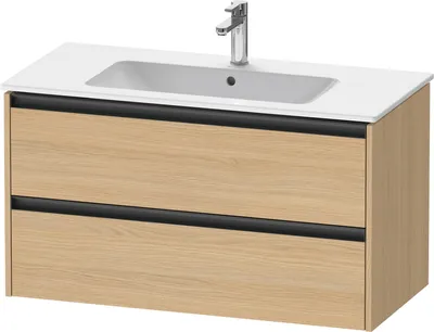Produktbild von Duravit Ketho.2 Wastafelonderkast 101x48x55 cm Mat Natuur Eiken