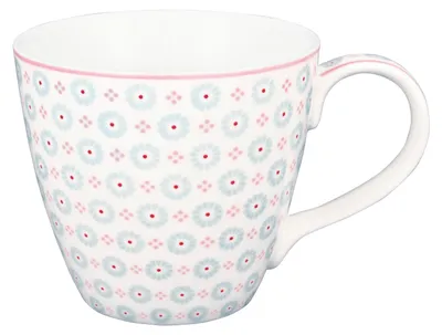 Produktbild von Greengate Narina Becher mit Henkel pale blue 0,35l