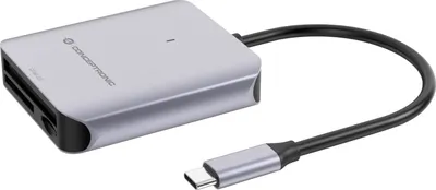 Immagine prodotto di Conceptronic Card USB 3.2 Gen2 CFast SD/TF 4.0 UHS-II - Lettore di schede - Trasferimento seriale CompactFlash ATA (CFast) (BIAN09G