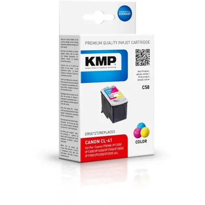 Produktbild von KMP Patrone Canon CL41 color 155 S. C58 refilled