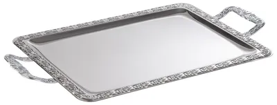 Productafbeelding van Dienblad roestvrij staal 18/0, decoratief, 31 x 54 cm