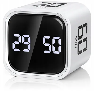 Zdjęcie produktu dla Pomodoro Timer Obrotowy Zegar Cube Timer, 5/10/30/60 Minut I Odliczanie