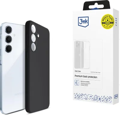 Image de 3mk Housse de protection en silicone Case Cover pour Samsung Galaxy A55 5G noir backcover