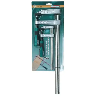 Produktbild von Brüder Mannesmann zweiteiliges Schraubzwingen-Set Metall 90440