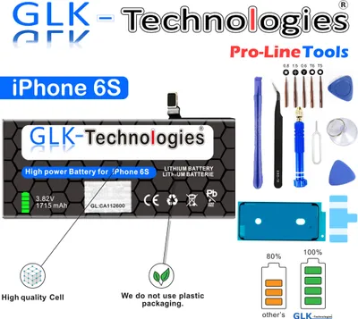 Produktbild von GLK-Technologies Akku für Apple iPhone 6S 6 S A1688 A1633 A1700 Batterie Pro