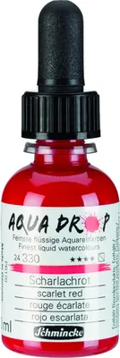 Immagine prodotto di Schmincke Aqua Drop Aquarell Scharlachrot 30ml 24330034 Illustrazione aerografo