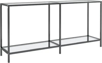 Immagine prodotto di vidaXL Tavolino da salotto trasparente 160x35x75,5 cm in vetro temperato