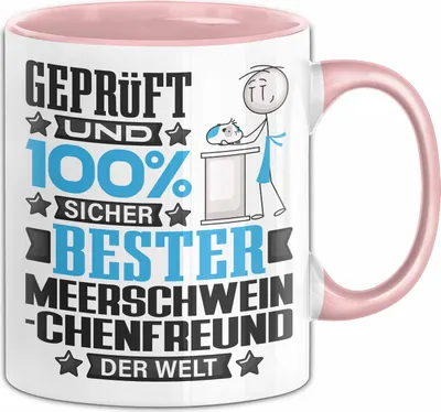 Produktbild von Meerschweinchenfreund Geschenk Lustiger Spruch für Meerschweinchenfreund Geschenkidee Bester Meerschweinchenfreund Der Welt (Rosa)
