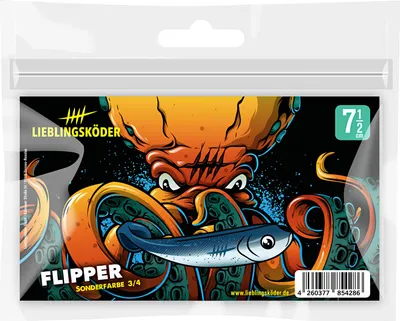 Produktbild von Lieblingsköder Gummifisch Barschköder (7,5 cm, Flipper) Farbe: Flipper