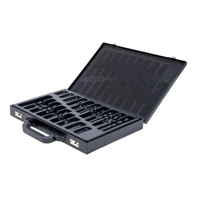 Produktbild von STIER Spiralbohrer Set HSS-R, 170-teilig, Metallbohrer Satz, Stahlbohrer Satz, rollgewalzt, zylinderischer Schaft, Spiralnut mit Oxidbeschichtung, DIN 338