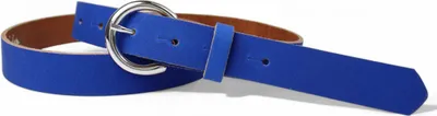 Produktbild von FRONHOFER Damen Ledergürtel 2,5 cm mit silberner runder Gürtelschnalle, echt Leder
