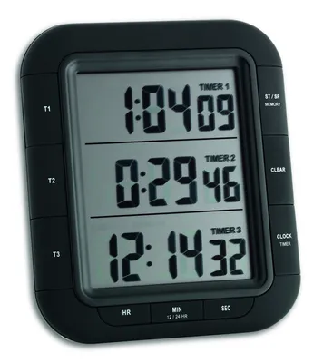Image de TFA - Minuteur digital 3 fois TRIPLE TIME XL 38.2023 - noir