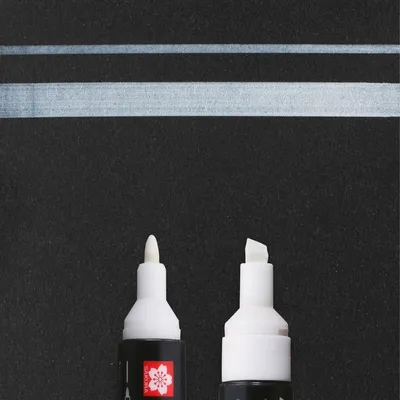 Produktbild von SAKURA Permanent-Marker Permapaque 2 Spitzen weiß