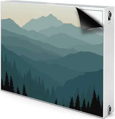 Produktbild von Magnet Heizung Verkleidung Abdeckung Heizung Heizkörperabdeckung 100x60 cm  - Wald, Berge