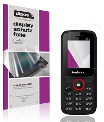 Produktbild von 4x Schutzfolie für Karbonn KX1i klar Displayschutzfolie Folie Display Schutz dipos