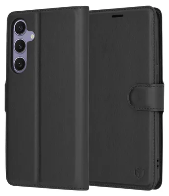Obrázok produktu pre Techsuit Leather Folio – puzdro na Samsung Galaxy S24 Plus – čierny