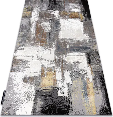 Zdjęcie produktu dla Dywan DE LUXE nowoczesny 633 Abstrakcja - Strukturalny krem / złoty beżowy 120x170 cm