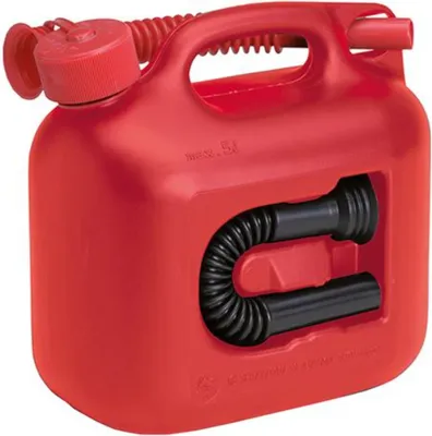 Obrázok produktu pre Kanister na palivo PREMIUM 5 l červený 2 výstupné rúrky L265xŠ147xV247mm