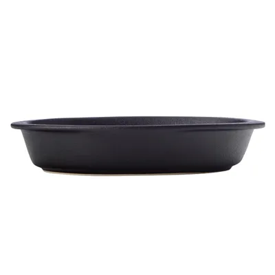 Produktbild von CAVIAR BLACK Auflaufform oval, 28 x 15,5 cm, Keramik