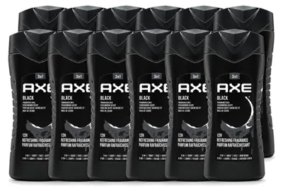 Zdjęcie produktu dla 12 sztuk żelu pod prysznic Axe, zapach cedru i gruszki – 250 ml – zestaw ekonomiczny