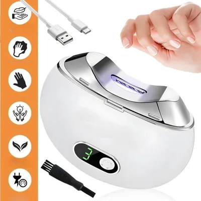 Produktbild von Elektrischer Nagelknipser mit 3 Geschwindigkeitsstufen, LCD-Display und integriertem Nagelauffangbehälter
