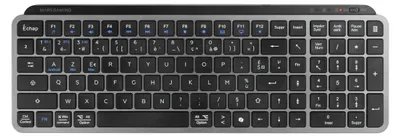 Image de Mars Gaming MK-SILENKEYS, modèle français, clavier compact sans fil, format complet