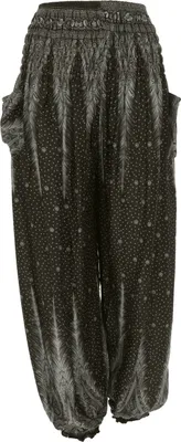 Produktbild von Luftige Pluderhose, Boho Sommerhose - Schwarz, Damen, Viskose, Hosen
