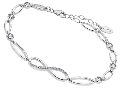 Image de Lotus Silver TRENDY | Bracelet zirconium argent infini LP1872-2/1