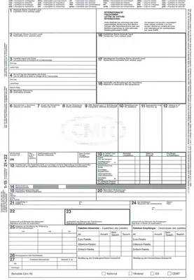 Produktbild von RNK Internationaler Frachtbrief (CMR), DIN A4, 1 x 4 Blatt, SD.