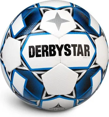 Image de Football DERBYSTAR Apus TT blanc/bleu 5