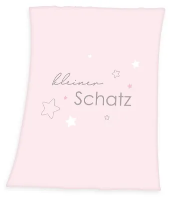 Productafbeelding van "Kleiner Schatz" (babybest®) Microvezel fleece deken / babydeken, 75x100 cm