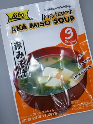 Produktbild von LOBO Instant Aka Miso Suppe 30g | rote, fermentierte Sojapaste | Miso Soup