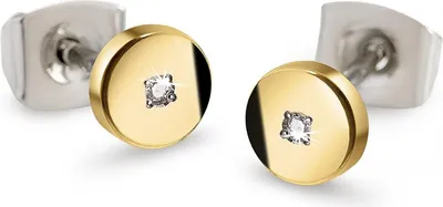 Boccia 05064-04 Damen-Ohrringe Titan Vergoldet mit Diamant 1