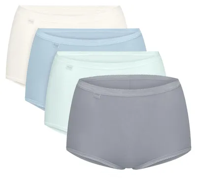 Produktbild von sloggi Damen Maxislip Originals Basic 4-Pack seabluelightcombination - Größe 40