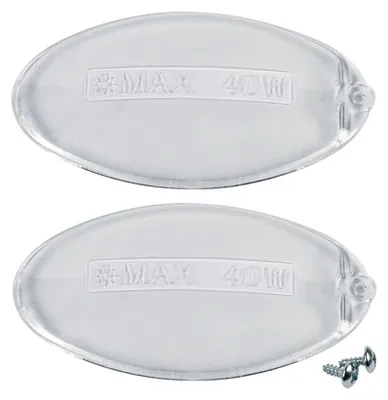 Produktbild von Europart 10029518 2x Lampenabdeckung Dunstabzugshaube passend wie Electrolux AEG Rex Zanussi 50248796000 Franke 1330058595 Ariston C00058249 SMEG 692831966 Whirlpool 482000027038