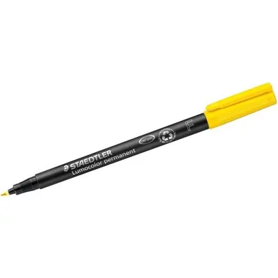 Zdjęcie produktu dla Długopis Staedtler® 318-1 z cienką końcówką Uniwersalny długopis Lumocolor® - permanentny, F, żółty
