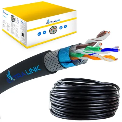 Productafbeelding van Extralink CAT5E SFTP SF/UTP Outdoor Netwerkkabel Cat. 5e, 305 m, afgeschermd