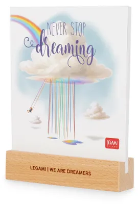 Image de Legami – Agenda 2027 avec socle en bois, 12 mois, en anglais, 12 pages