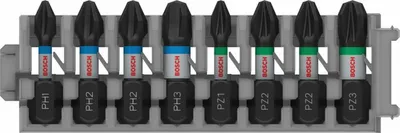 Obrázok produktu pre BOSCH 2608522323 BOSCH Impact Control Bit-Set 8-teilig