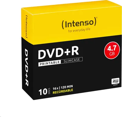 Produktbild von Intenso Dvd+R 4.7Gb 16X Iw (10) Sc
