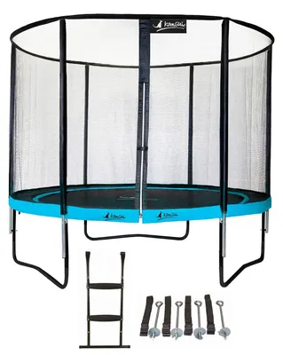 Produktbild von KANGUI - Trampolin Ø 300cm + Sicherheitsnetz + Leiter + Verankerungsset - PUNCHI 300