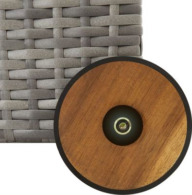 vidaXL Zahradní box na polštáře světle šedý 120x65x61 cm polyratan