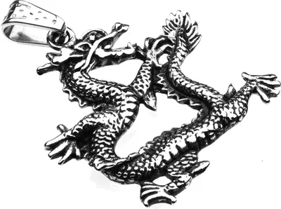 Produktbild von Edelstahl Anhänger aus 316L Drache