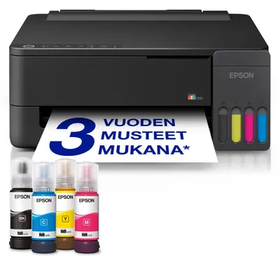 Produktbild von Epson EcoTank ET-1910, Tintenstrahl, Farbdruck, 5760 x 1440 DPI, A4, Direktdruck, Schwarz