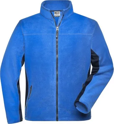 Produktbild von James & Nicholson Mens Workwear Fleece Jacket Gr.3XL,royal/navy