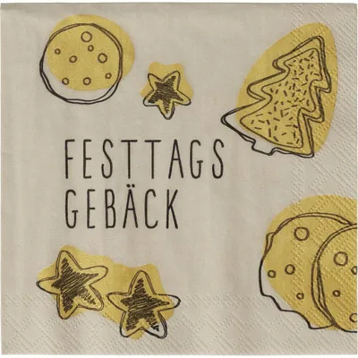 Produktbild von Cocktailserviette "Festtagsgebäck"
