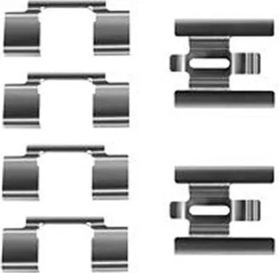 Produktbild von TRW PFK343 Zubehörsatz Scheibenbremsbelag Vorne für VOLVO 940 II Kombi (945) 940 Kombi (945) 740 Kombi (745) 740 (744) 940 (944)