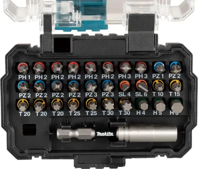 Zdjęcie produktu dla Makita Zestaw Końcówek + Uchwyt 31El. Me-13552