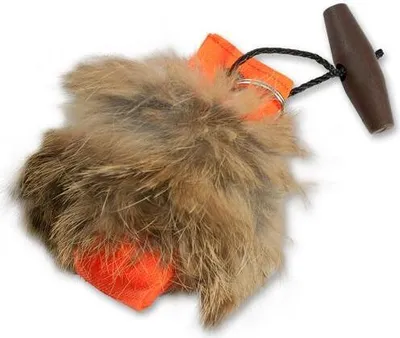 Produktbild von MYSTIQUE® Schlüsselanhängerdummy mit Fell in zwei Farben Orange (mit Fell)