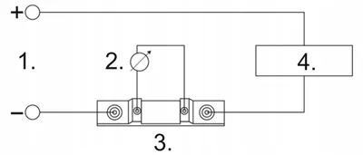 Immagine prodotto di Messshunt 50A 60mV Voltmetro Amperometro